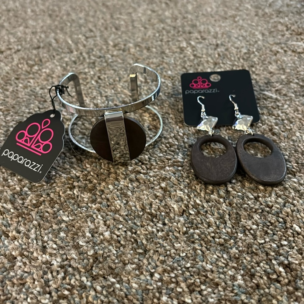 Brown and silver Paparazzi Jewelry